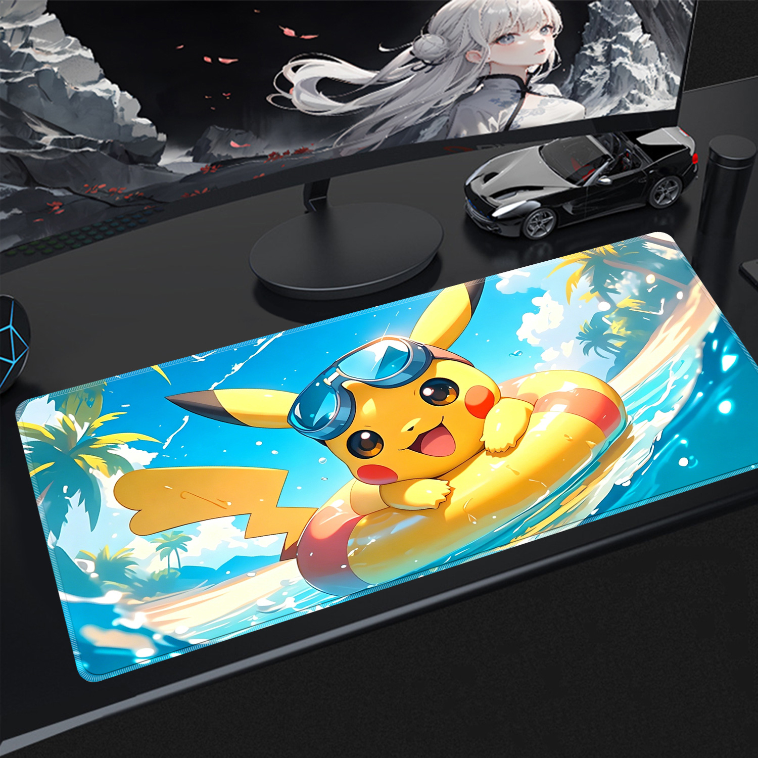 Pc Gaming Keyboard And Mouse - Gaming Mouse Pad 900x400 PC Pokemon