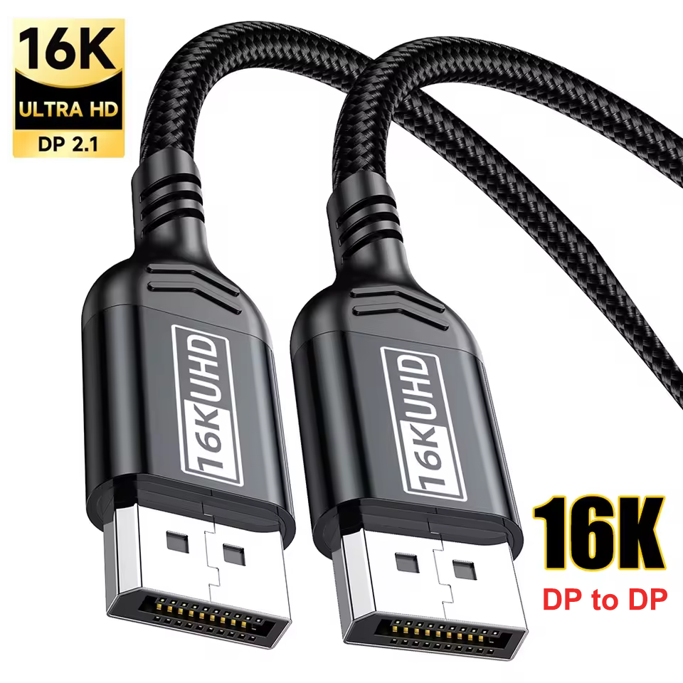 Pc Gaming Dell - 16K@60Hz 8K@120Hz DP 2.1 Cable For