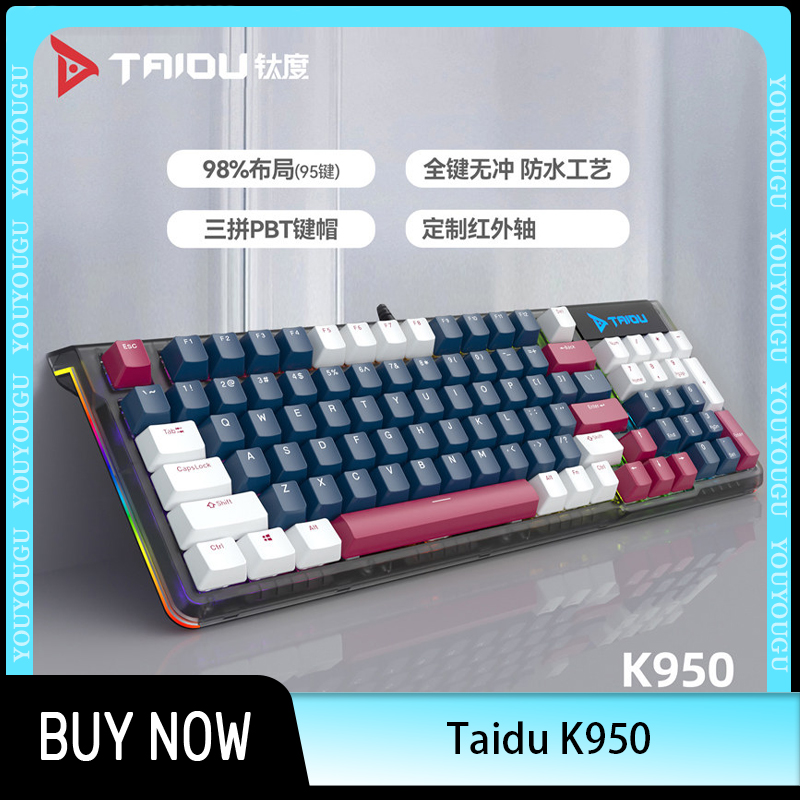 Pc Gaming Cafe - TAIDU K950 Wired Keyboard 95Keys Mechanical