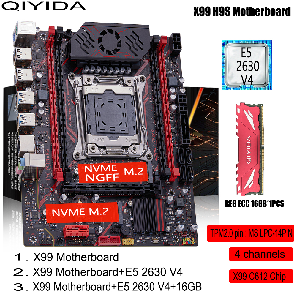 Pc Gaming Xeon - QIYIDA X99 H9S Motherboard Set Kit