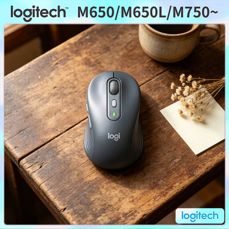 Pc Gaming Logitech - Logitech M650/M650L Wireless Mouse - Ergonomic