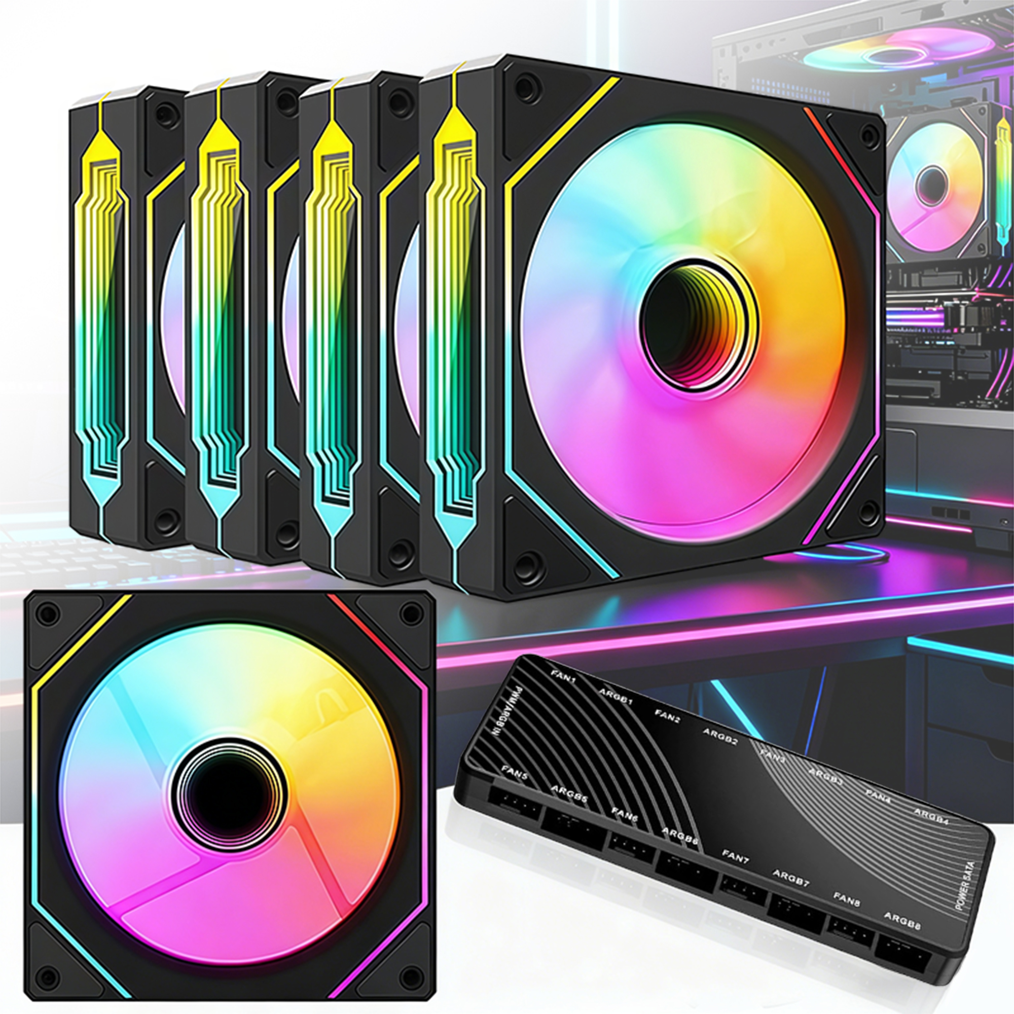 Argb Case Fan - Prism 4 Pro 120mm Case Fan