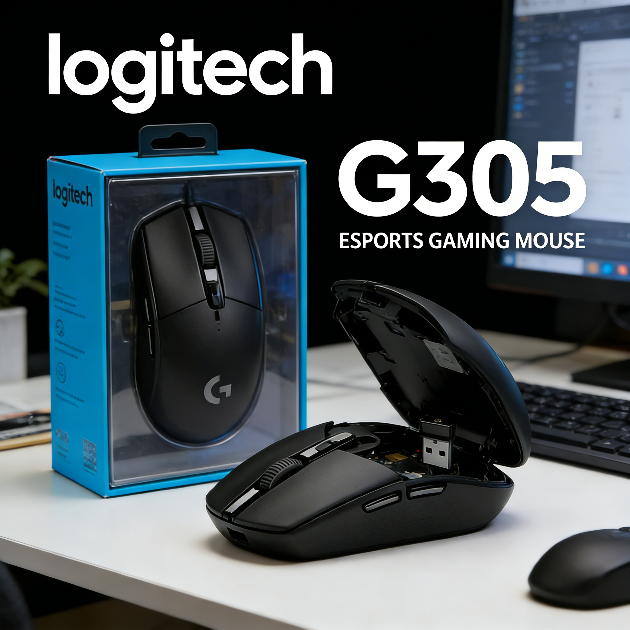 Pc Gaming Logitech - Logitech G305 LIGHTSPEED Wireless Mouse 12000