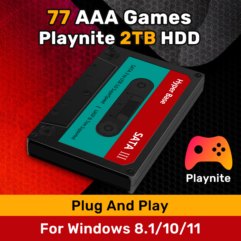 Pc Gaming Aaa - Playnite Game Hard Drive 500G/2T With