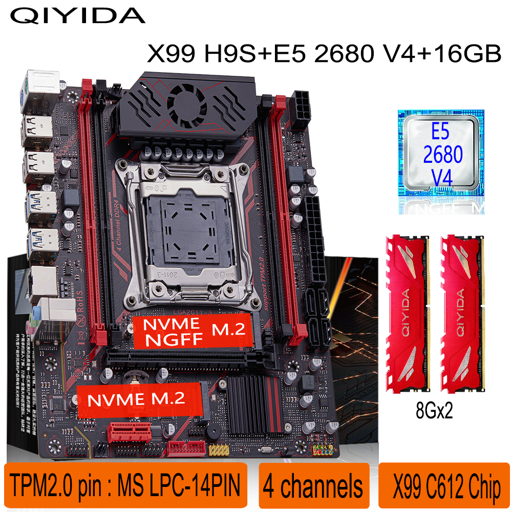 Pc Gaming Xeon - Qiyida X99 motherboard kit LGA2011 3