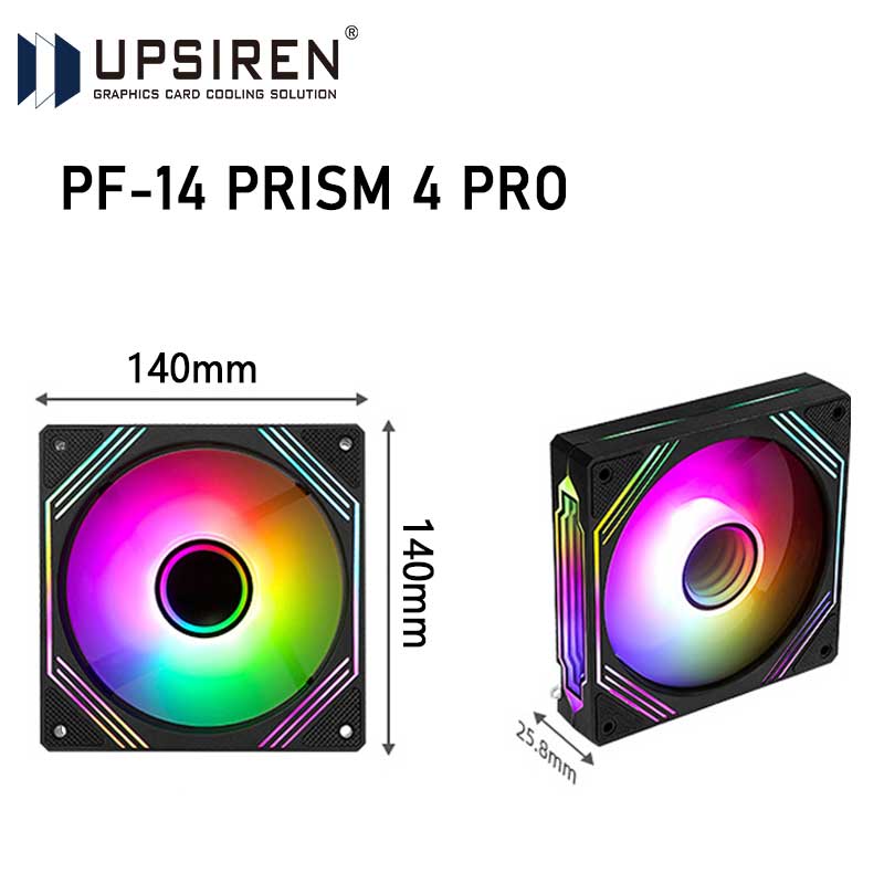 Argb Case Fan - UPSIREN PF-14 PRISM 4PRO Computer Chassis