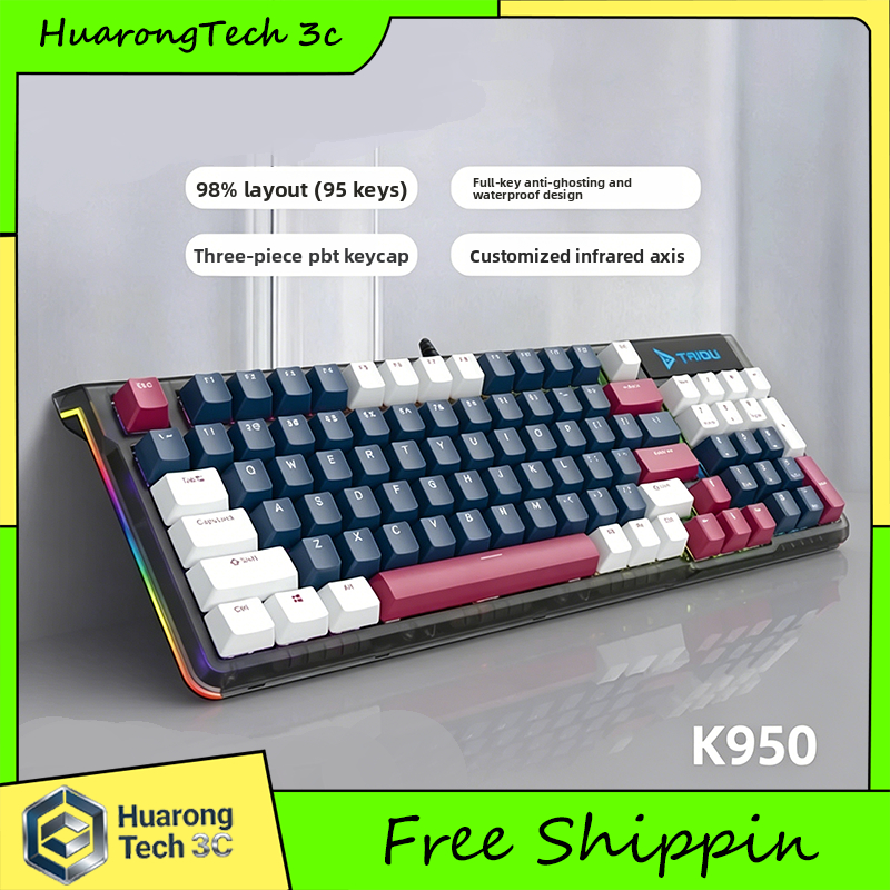 Pc Gaming Cafe - Taidú K950 Wired Keyboard 95Keys Mechanical