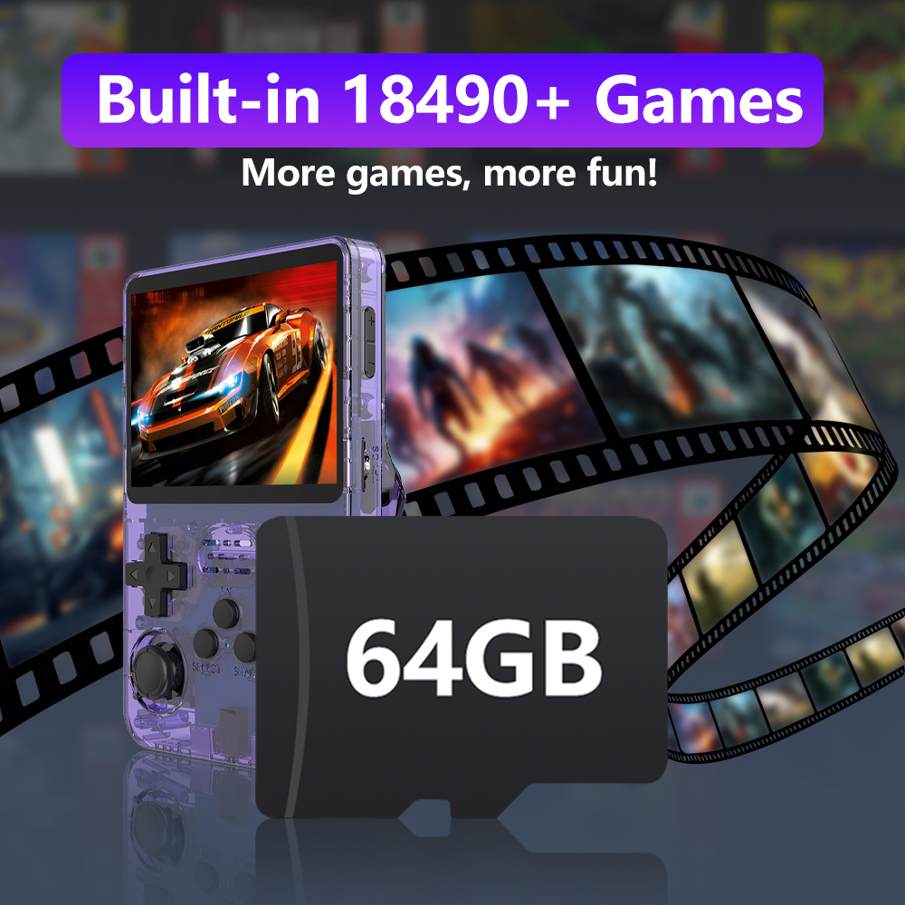 64GB Game Card for R36S Retro  - Pc Gaming Emulator review and price