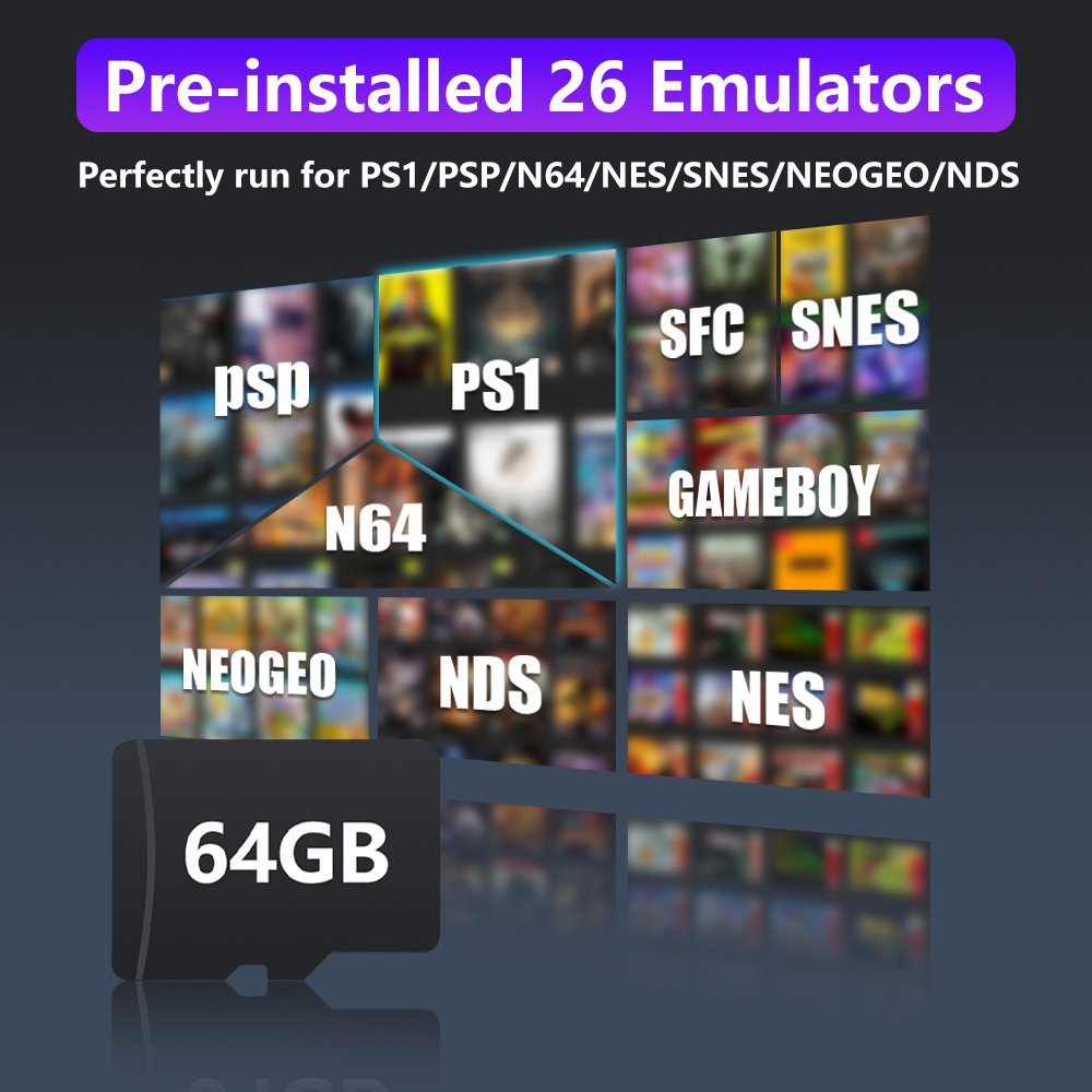 64GB Game Card for R36S Retro  - Pc Gaming Emulator review and price