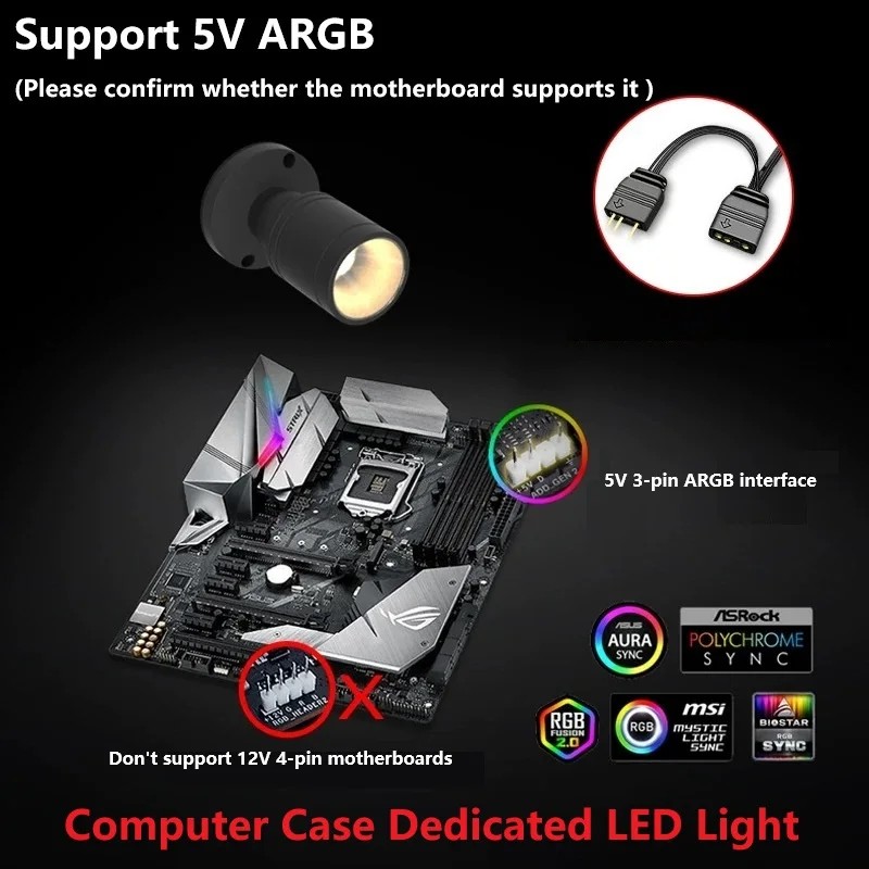 QITU 1W 3W ARGB 5V 3Pin Header - Pc Gaming Compact review and price