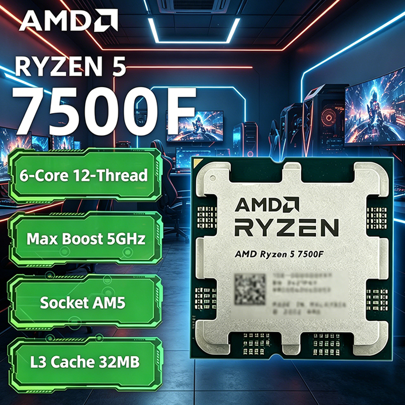 AMD Ryzen 5 7500F 3.7GHz 6-Cor - Pc Gaming New review and price