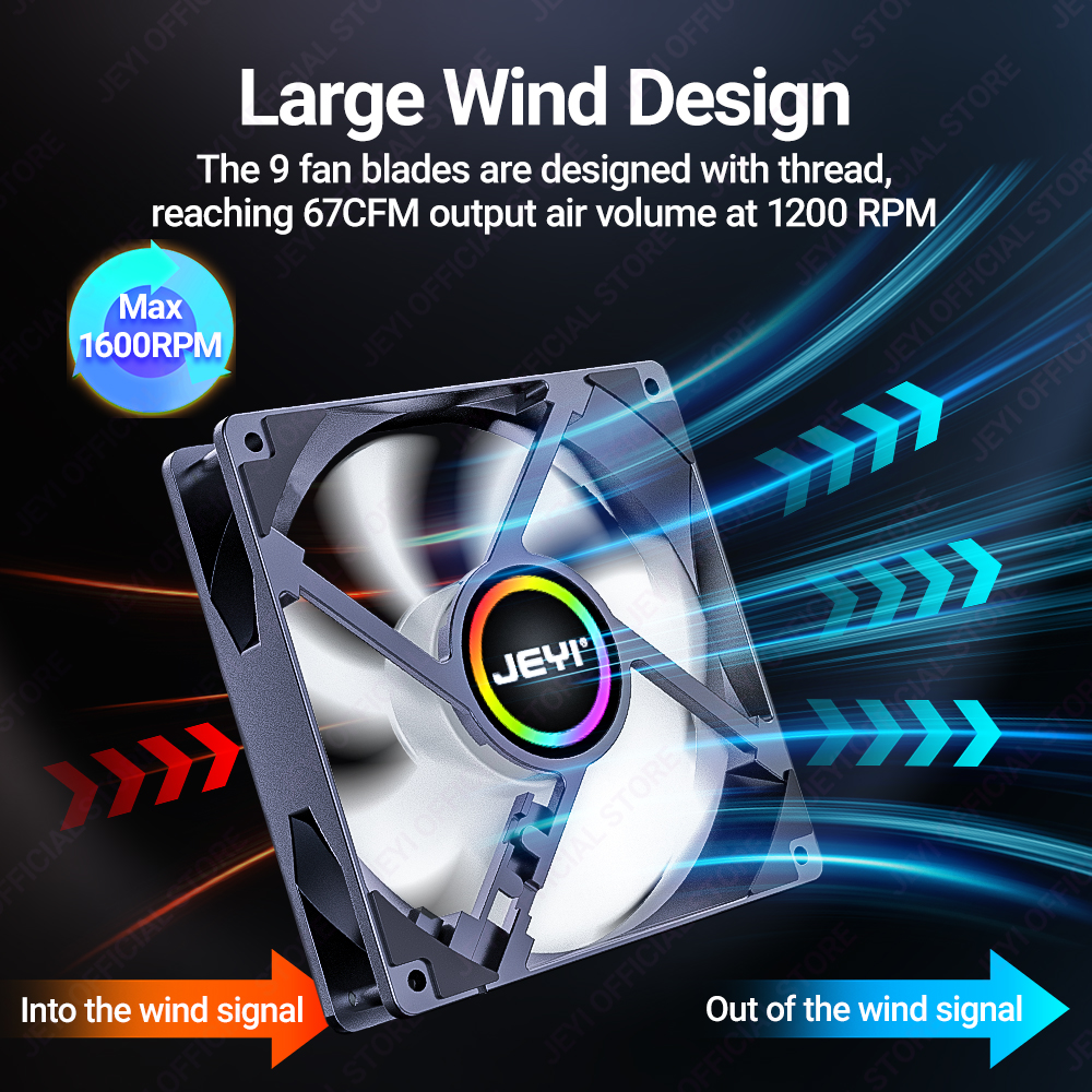 JEYI 120mm PC ARGB Cooling Fan - Argb Case Fan review and price