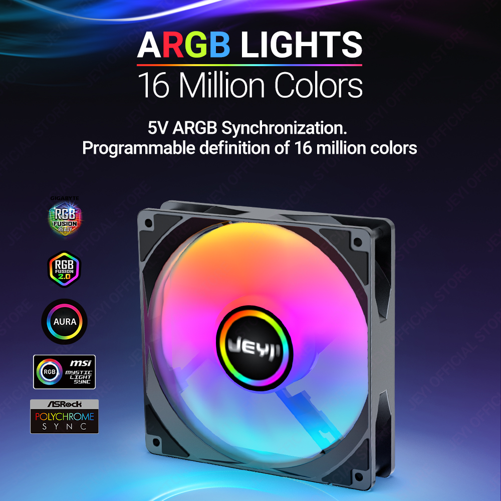 JEYI 120mm PC ARGB Cooling Fan - Argb Case Fan review and price