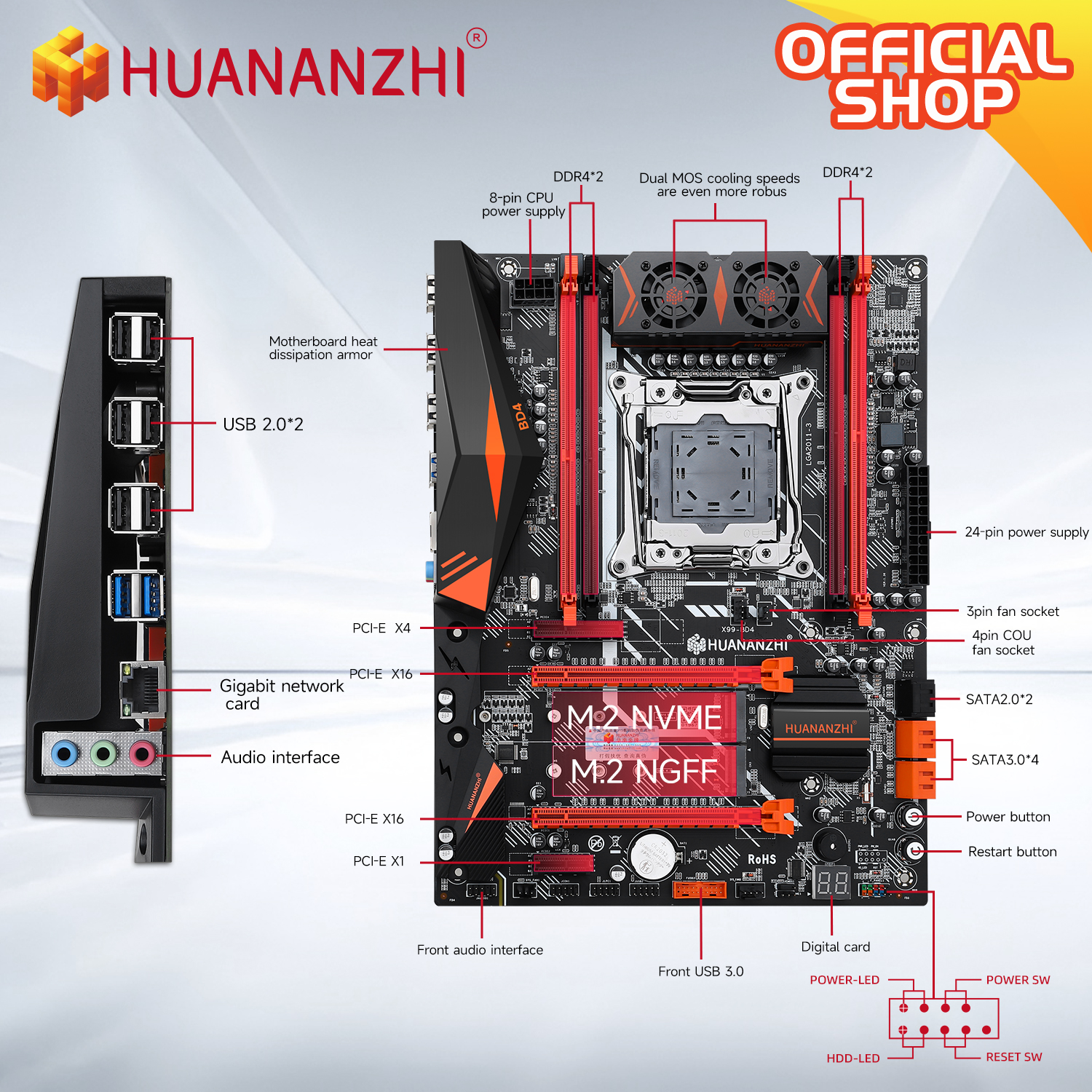 HUANANZHI X99 BD4 with E5 2680 - Pc Gaming Xeon review and price