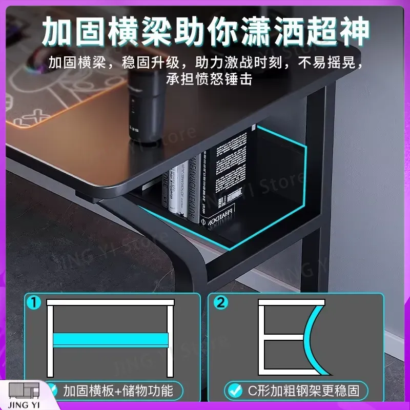 Black Gaming Desk for Esports  - Pc Gaming Cafe review and price