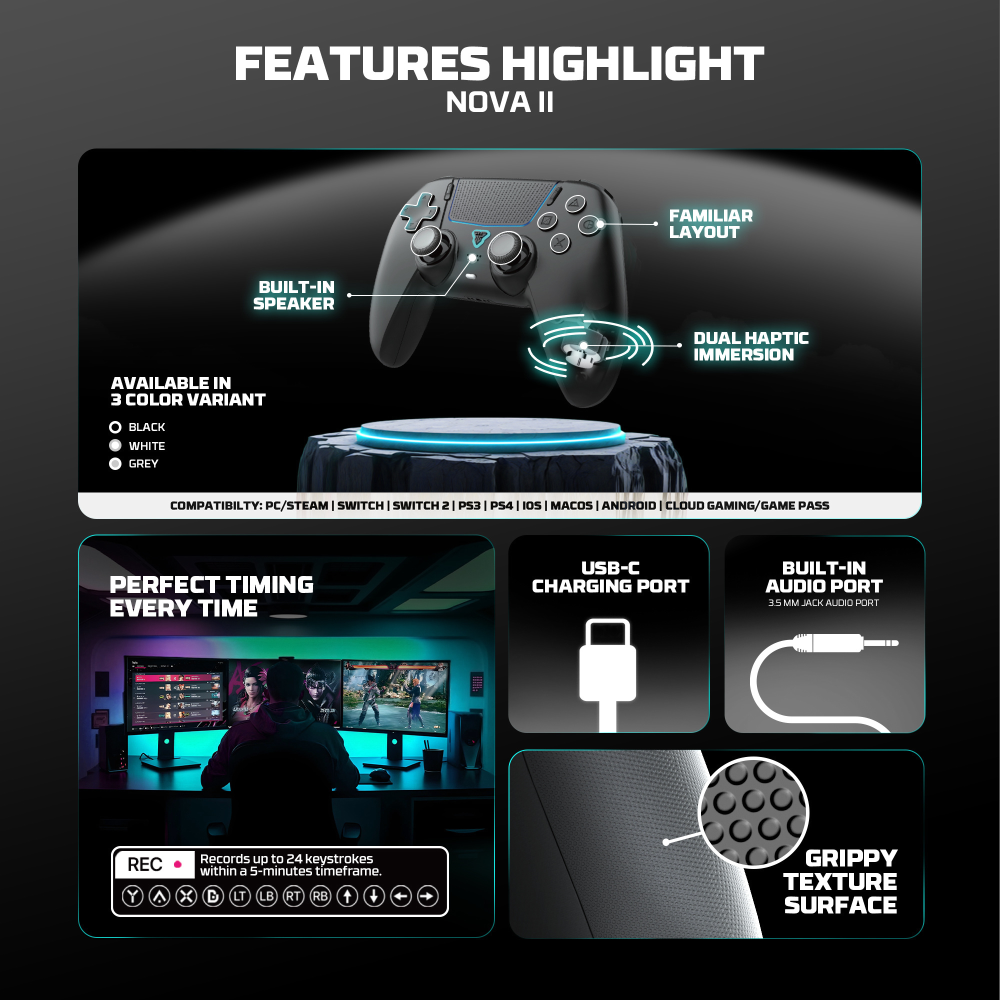 FANTECH NOVA II WGP16 Wireless - Pc Gaming Emulator review and price