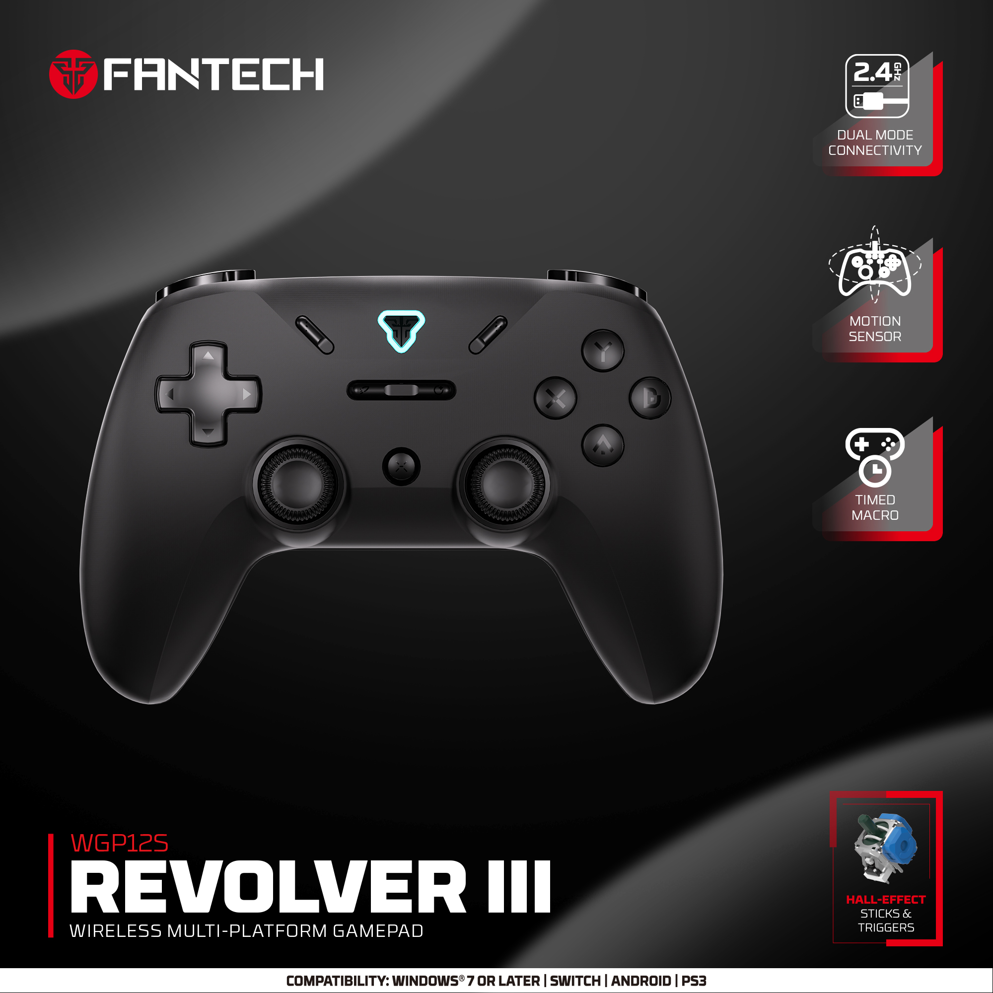 FANTECH REVOLVER III WGP12S Ga - Pc Gaming Emulator review and price
