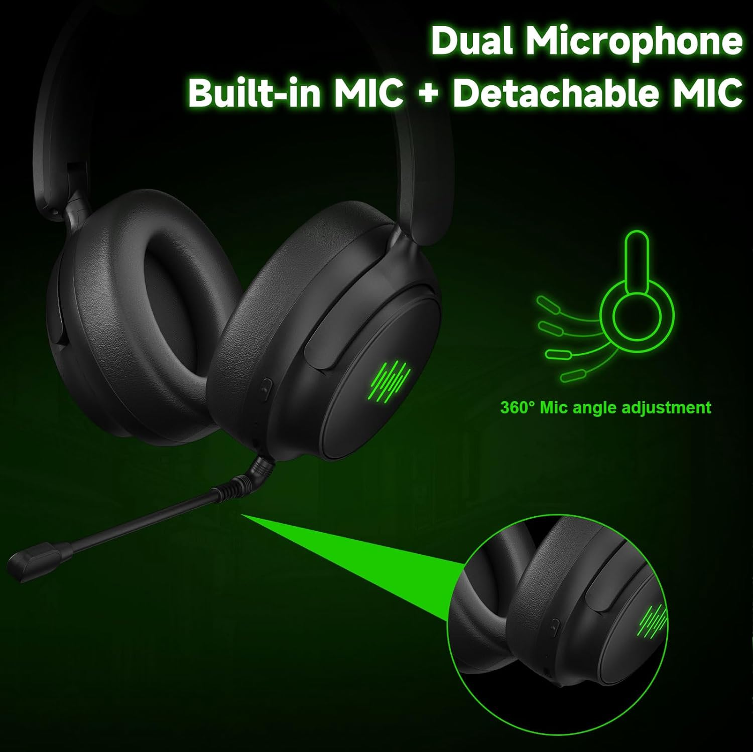 Foldable Gaming Headset For Xb - Pc Gaming Emulator review and price
