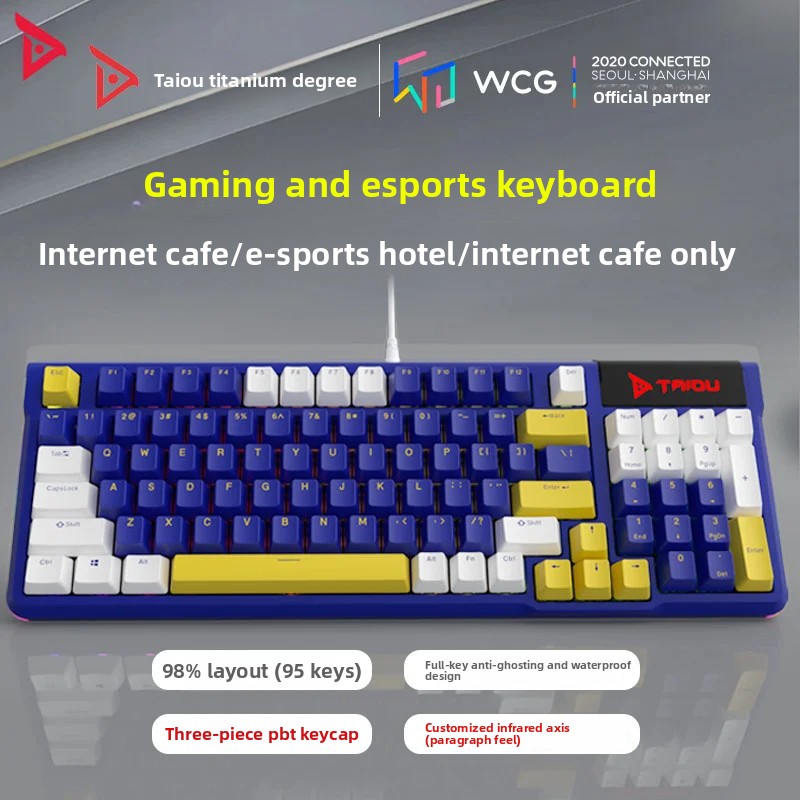 TAIDU K950 Wired Keyboard 95Ke - Pc Gaming Cafe review and price