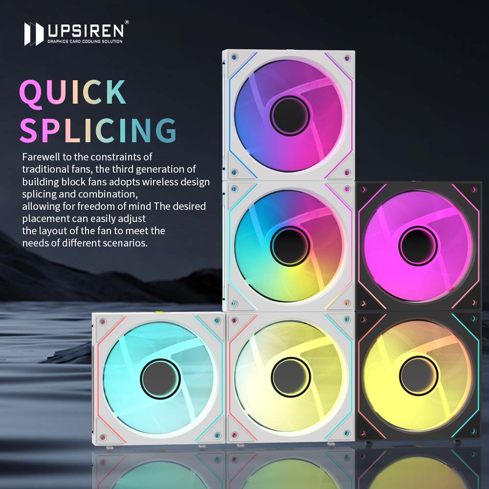 UPSIREN WF-2 Free Wire-Splicin - Argb Case Fan review and price