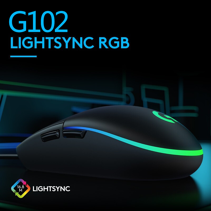 Logitech G102 USB Wired Gaming - Pc Gaming Logitech review and price