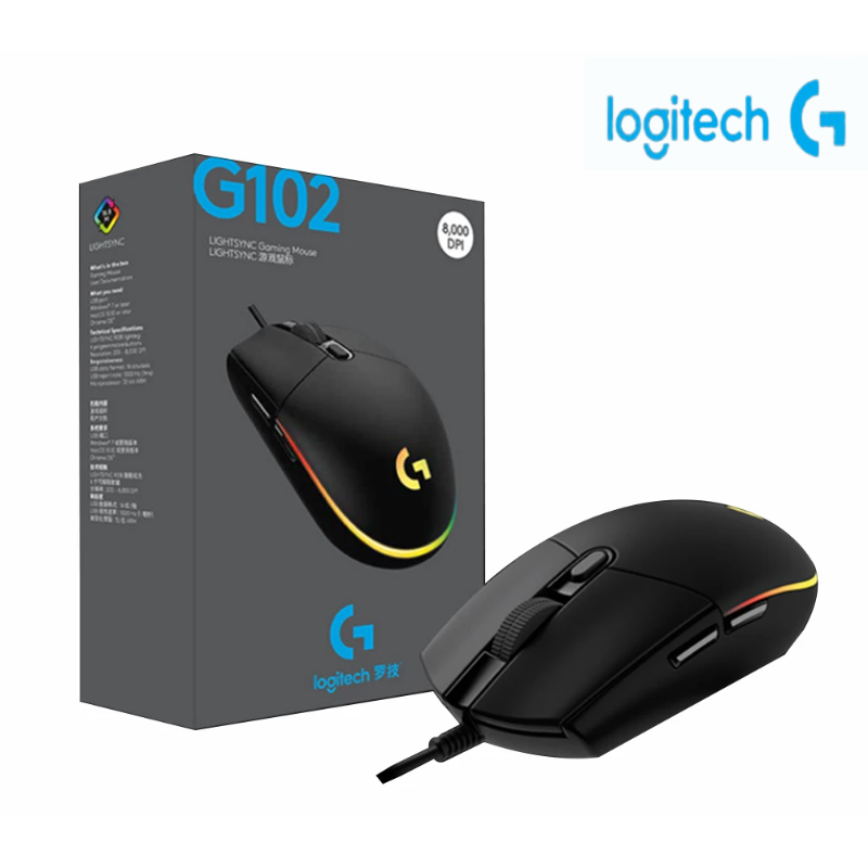 Logitech G102 USB Wired Gaming - Pc Gaming Logitech review and price