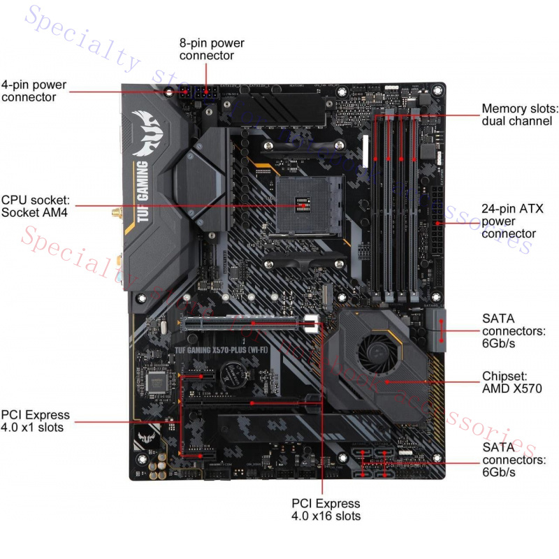 A+ FOR  ASUS TUF Gaming X570-P - Pc Gaming Ebay review and price