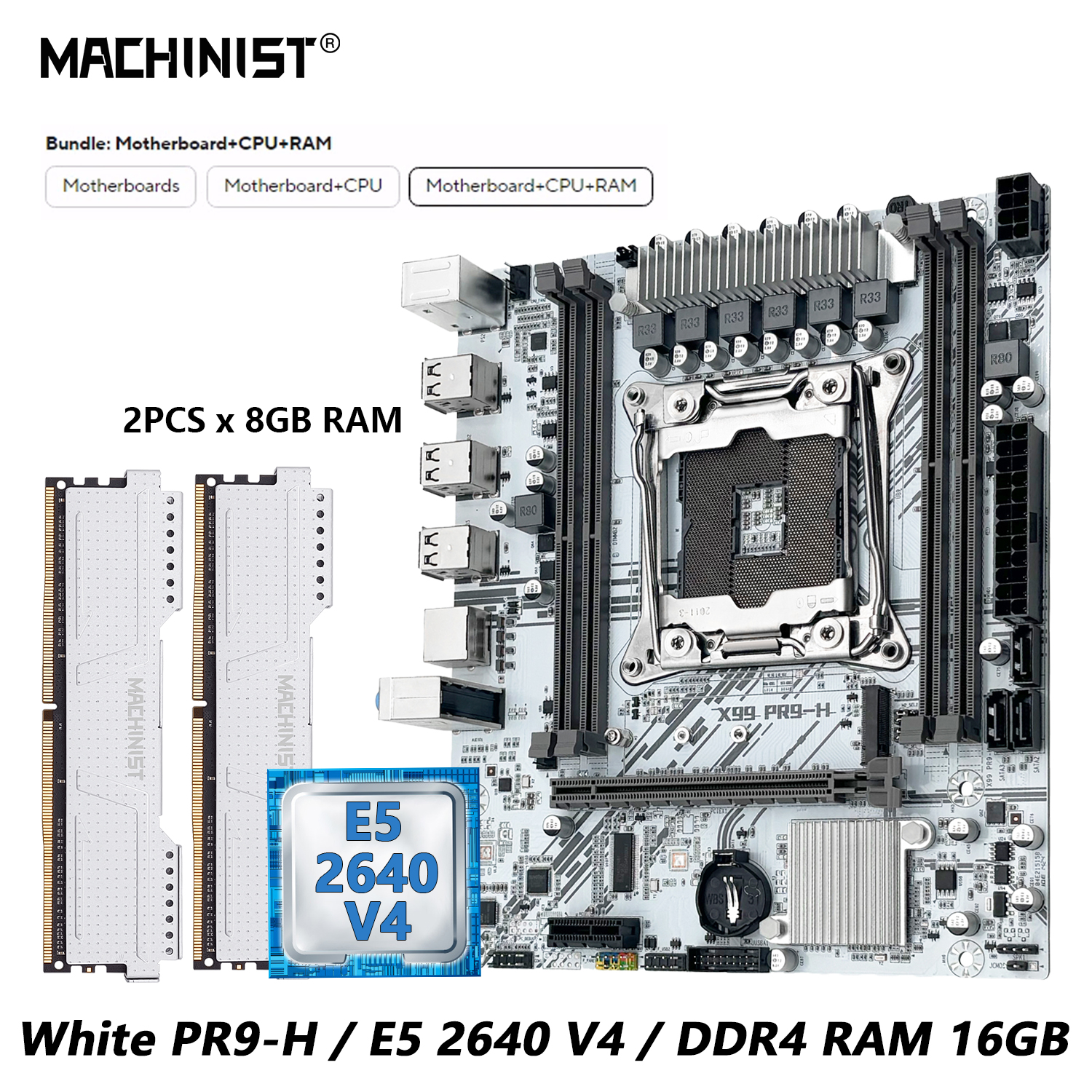 MACHINIST White X99 Motherboar - Pc Gaming Xeon review and price