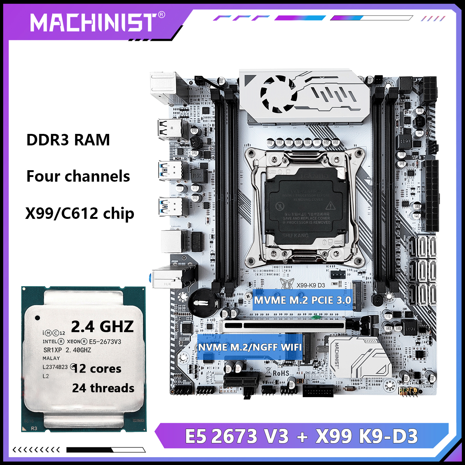 MACHINIST X99 K9-D3 Motherboar - Pc Gaming Xeon review and price
