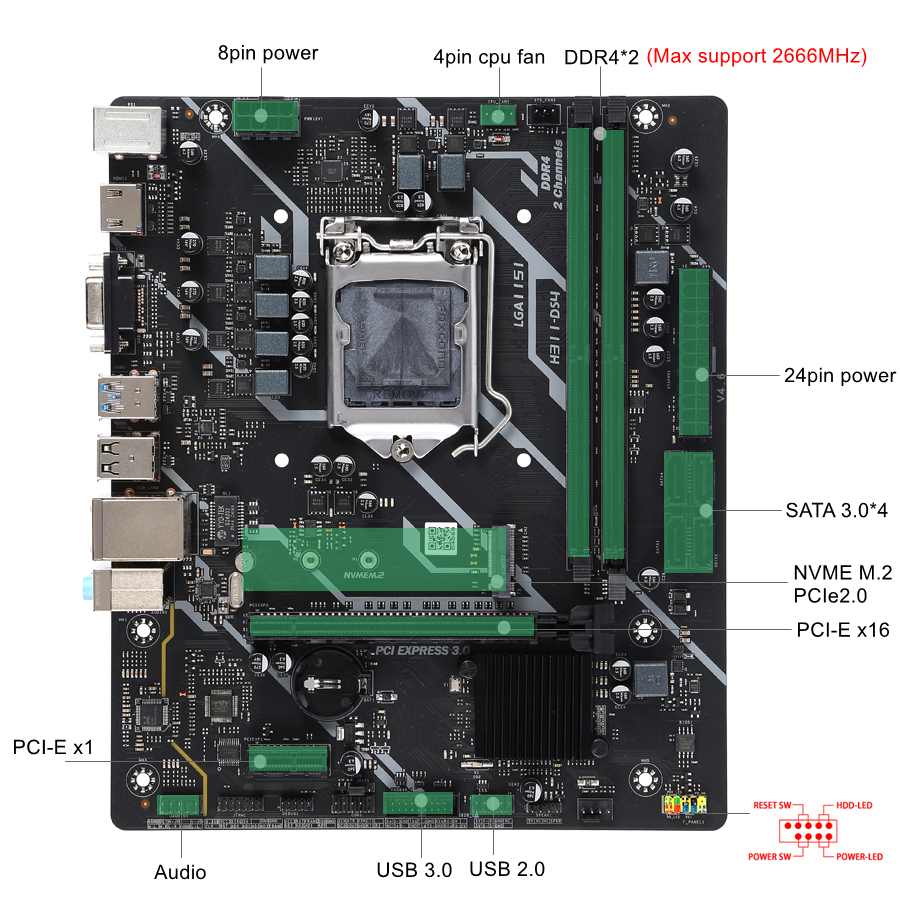 KLLISRE H310 Motherboard H311- - Pc Gaming Core I5 review and price