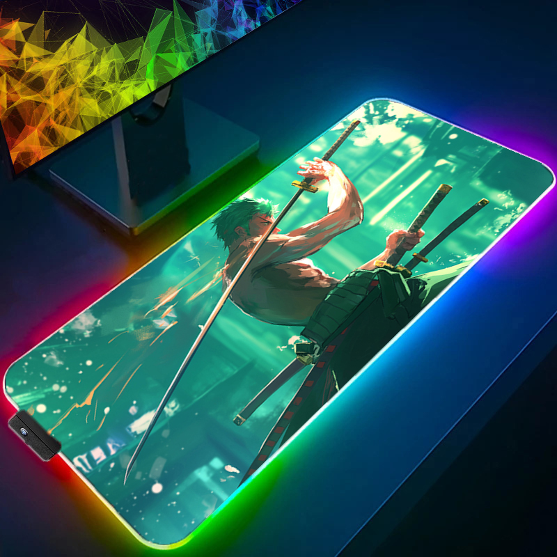 ONE PIECE Zoro Mouse Pad RGB G - Pc Gaming Keyboard And Mouse review and price