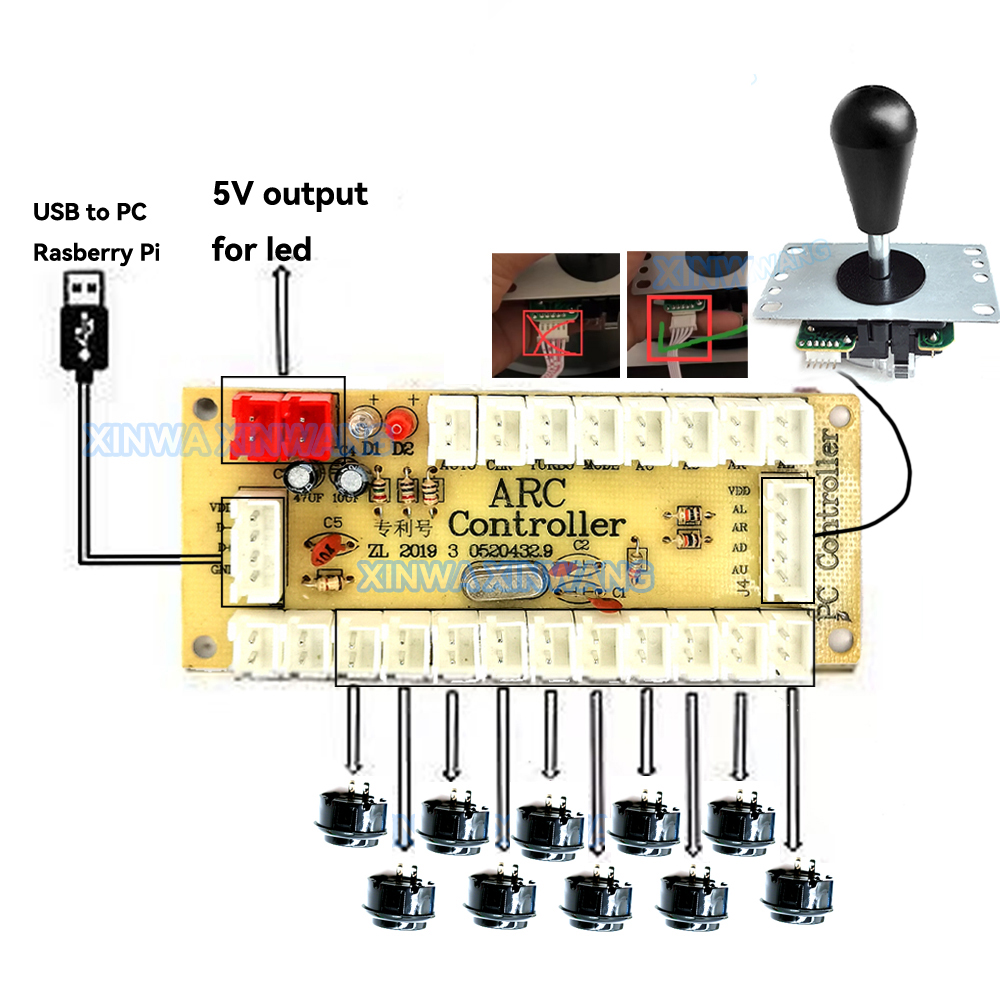 Arcade Joystick Copy SANWA Gam - Pc Gaming Emulator review and price