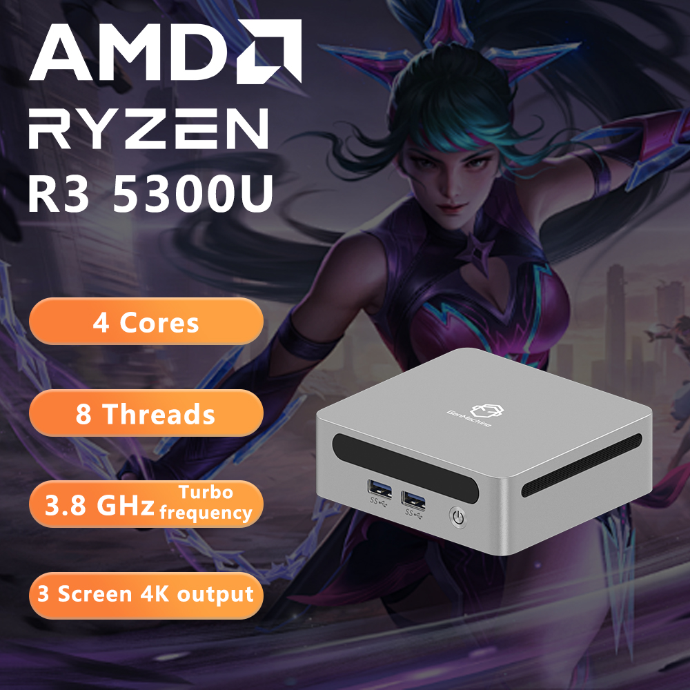 AMD Ren5000 5300U 5475U 5600H  - Pc Gaming Compact review and price