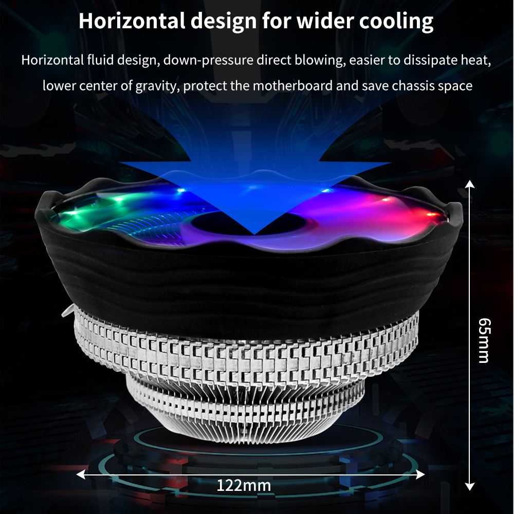 TISHRIC CPU Cooler Fan RGB PWM - Argb Case Fan review and price