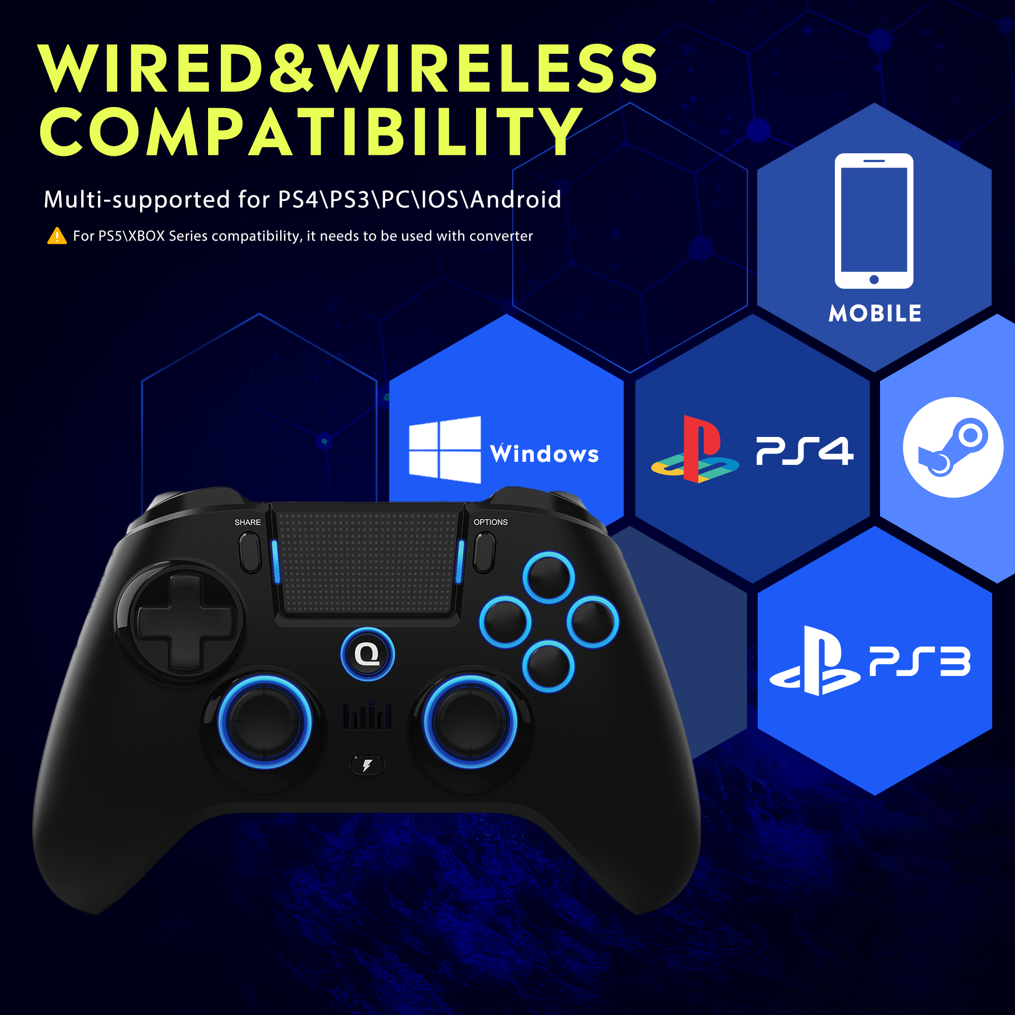 Original QRD Spark N5 Wireless - Pc Gaming Emulator review and price