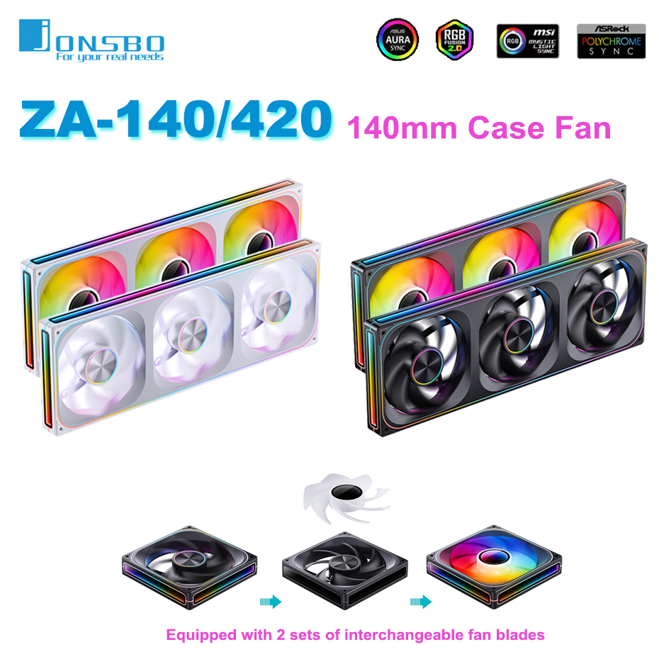 JONSBO ZA-140/420 Case Cooling - Argb Case Fan review and price