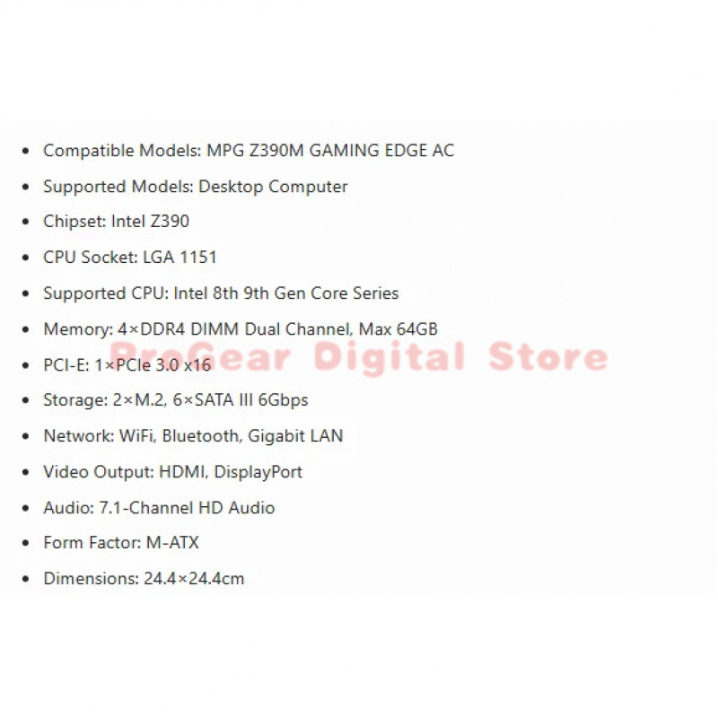 for MSI MPG Z390M GAMING EDGE  - Pc Gaming Core I5 review and price