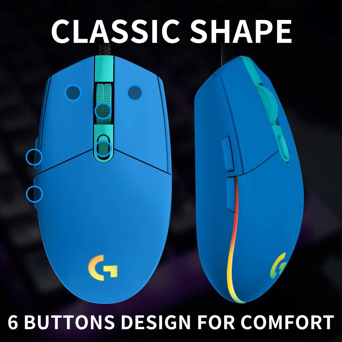 Logitech G203 Gaming Mouse 800 - Pc Gaming Logitech review and price
