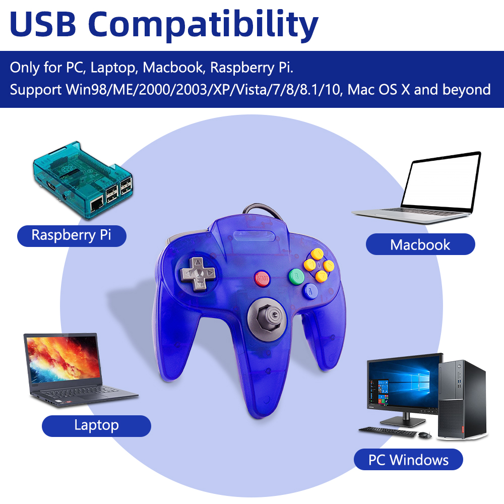 N64 Controller Classic USB Wir - Pc Gaming Emulator review and price