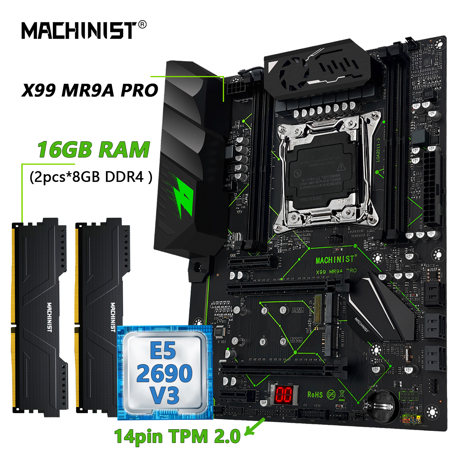 MACHINIST MR9A PRO X99 TPM 2.0 - Pc Gaming Xeon review and price