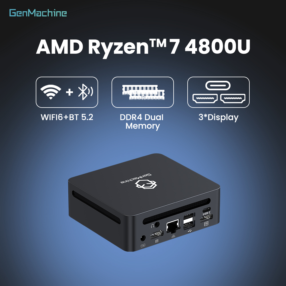 GenMachine Mini PC AMD Ryzen 7 - Pc Gaming Compact review and price