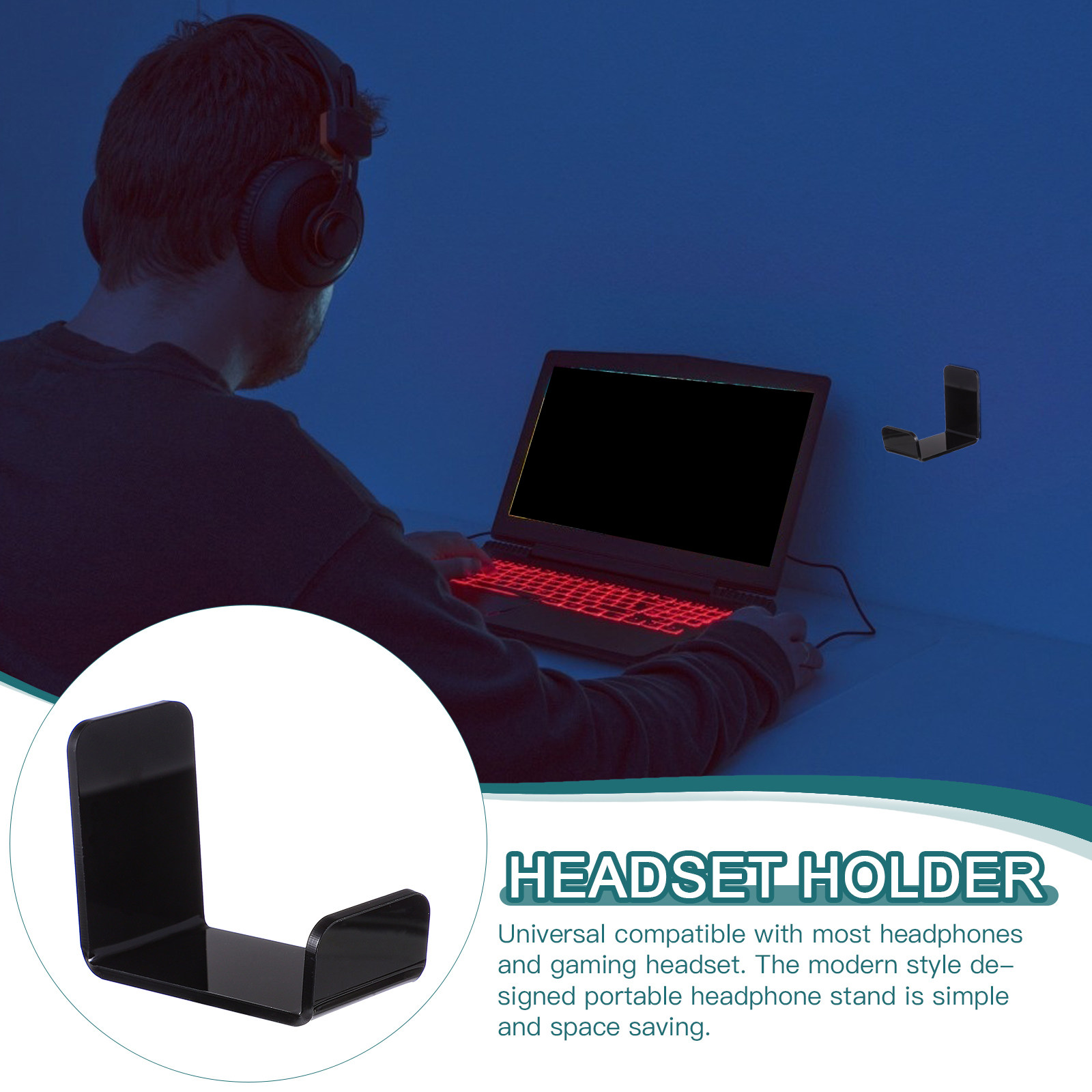 2Pcs Universal Headphone Rack  - Pc Gaming Cafe review and price